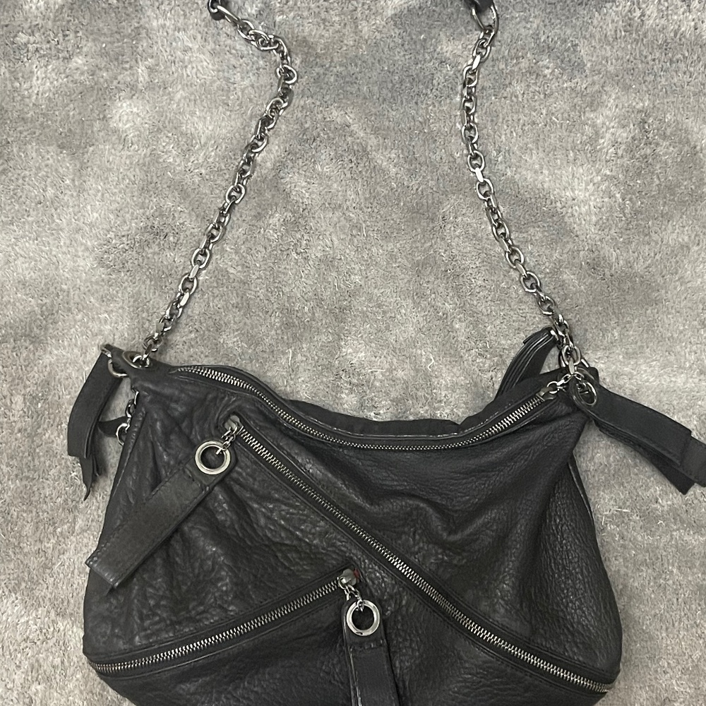 COPY - *Offers WELCOME!* Christian Louboutin chain zippers purse handbag crossb…